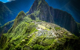 馬丘比丘，秘魯，山，建築物
