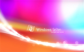 Windows 7抽象顏色背景 高清桌布