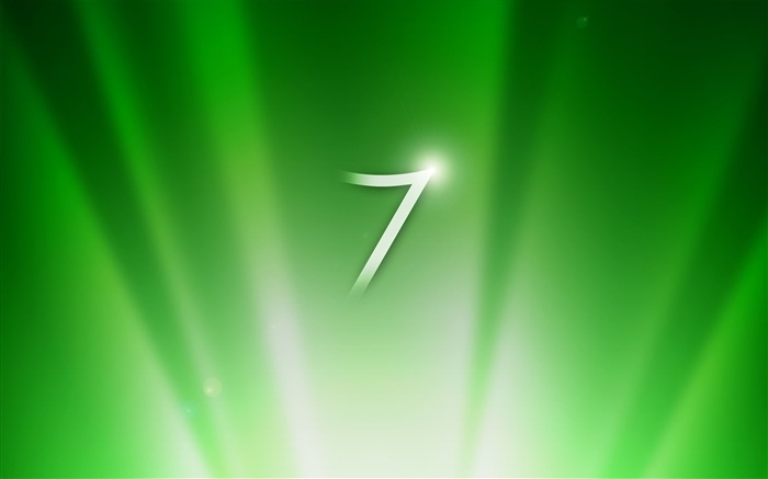 Windows 7綠色條紋背景 桌布 圖片