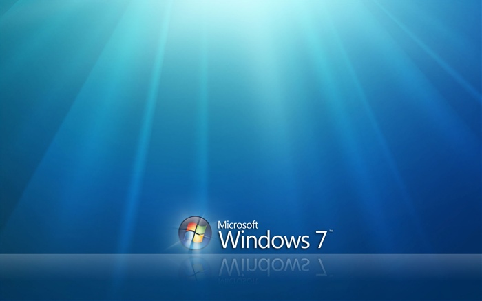 Windows 7在藍天下 桌布 圖片