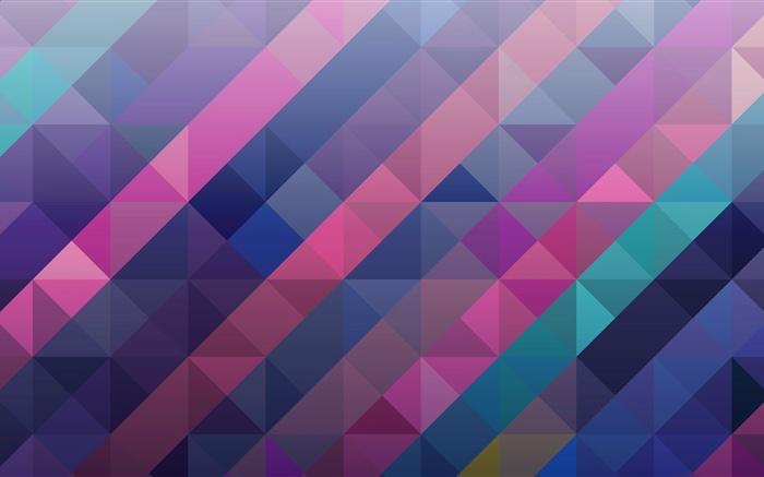 正方形和三角形，抽象，五顏六色 桌布 圖片