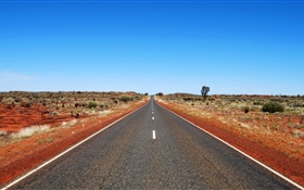 澳大利亞，路，藍天 高清桌布